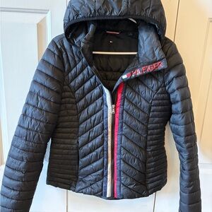 Tommy Hilfiger Puffer Jacket with Red Accents